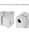 4 Pack 25mm Linear Rail Support Set For CNC Routers And 3D Printers, Aluminum Alloy Guide Rod Holder Kit For Precision, Low Friction, Vibration Reduction, Smooth Motion In DIY Automation Projects. Aluminum alloy 25mm rail support blocks shown close-up