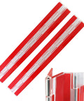 Slick Clear Acrylic Continuous Piano Hinge Two Pack Hella Durable Self Adhesive Peel And Stick Transparent Hinges for cabinetry, 300 mm size.