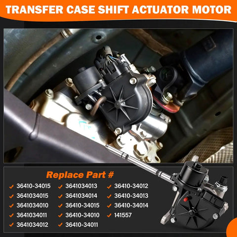 4WD Transfer Case Actuator Motor 4x4 Shift Assembly Replacement for 4 Wheel Drive Trucks and SUVs installed view