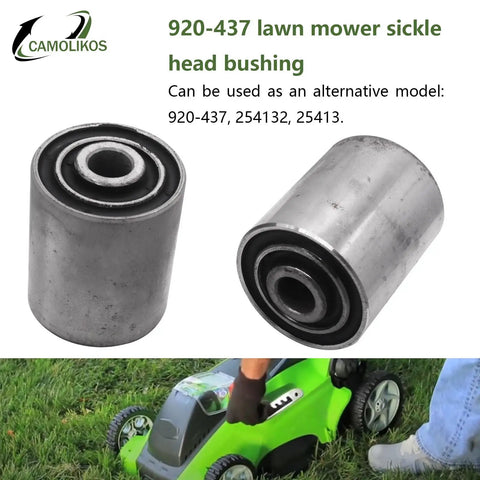 Sickle Head Bushing Replacement For Haybine Mowers Fits 472 477 479 488 490 495 1469 1495 OEM Style Farm Equipment Part Replaces 920-437 Durable Alloy Construction For Long Lasting Wear And Easy Install, 920-437 alloy bushing shown with mower use