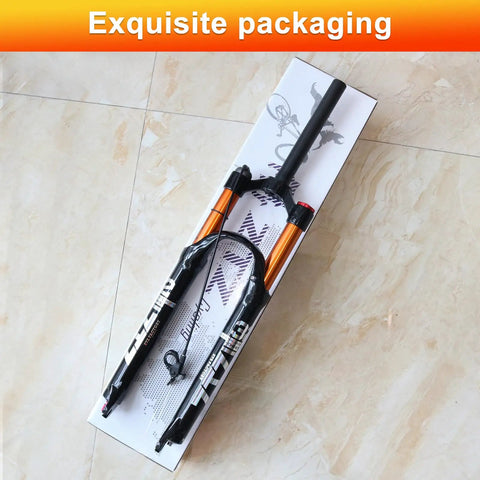Lightweight 120mm Travel Air Suspension Fork For XC And AM Mountain Bikes One Eighth Inch Straight Steerer Quick Release