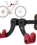 Sturdy Steel Wall Mounted Bike Rack For Garage Storage Holds One Bike Securely with adjustable arm angles and ratchet gear hanger