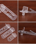 Easy Locking Shelf Pegs For Cabinets And Furniture No Burrs Required Durable Plastic Shelf Pins 30 Pack Set on wooden surface