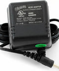 AC power adapter for Legendary 7-100 Portable Guitar Amp On The Go With Tonebird Bundle, black with coiled cord
