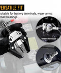 Pro Grade Auto Wiper Arm Puller And Battery Terminal Tool Adjustable Damage Free No Sweat Remove Rusted Stuck Wiper Arms