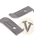 Table Leaf Leveler With Screws Pack Of 12 For Stable Dining Tables 3/4 Inch Wide By 1 5/8 Inch Long Heavy Duty Steel Hardware