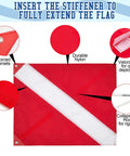 Two Pack Lobster Clam Mesh Dive Bags With Dive Flags, durable nylon with reinforced grommets and collapsible rod