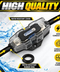 Heavy Duty 60 Amp Mini ANL Fuse Holder With 0 2 And 4 Gauge Wire Setup Including Badass Overload Protection And No Sweat Clear Shield for secure wiring.