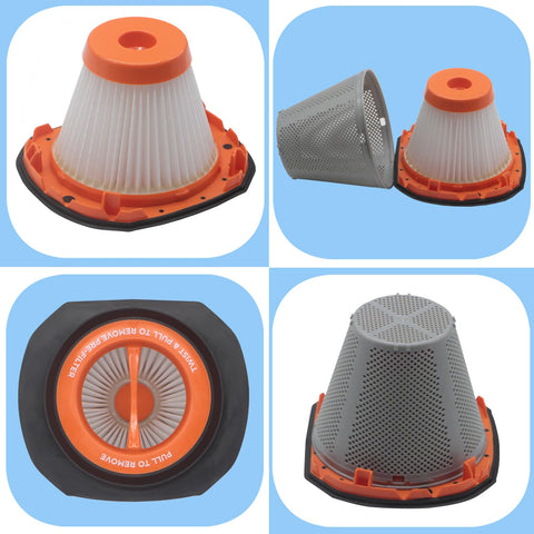 2 Pack HEPA Filter Replacement For 20V MAX PowerConnect Handheld Vacuum BCHV001C1 And BCHV001B Fits Craftsman V20 CMCVH001B Vacuum Cleaner Compare To N900287