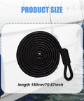 Four Piece Boat Mooring Lines Set Made From Marine Grade PP With Fray Resistant Eye Loop Ties Heavy Duty Docking Ropes