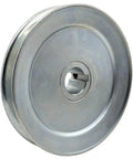 Heavy Duty V Belt Pulley 5.5 Inch OD Single Groove 1 Inch Bore For A B 5L 4L AX BX V Belts Carbon Steel Zinc Plated Motor Pulley