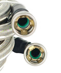 Fuel Line Quick Fix Kit connectors for Chevy and GMC Sierra 1500 V8 engines, featuring heavy duty metal with green gaskets.