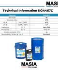 PAO 46 Screw Compressor Lubricant Replacement For Cetus, 4 Gallon Case, 8000 Hours, Synthetic Base ISO 46, Usa Made, Optimized For Rotary Screw Compressors, Long Lasting Protection And Performance. MASIA drums