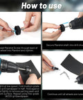 Step-by-step guide using Wheel Turning Mandrel Tool For Pinewood Derby Cars With 20 Sandpaper Sheets In 120 And 220 Grit