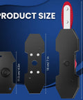 Brake Caliper Compression Tool With 360 Degree Ratchet For Easy Piston Spreading, includes various sized spreader plates