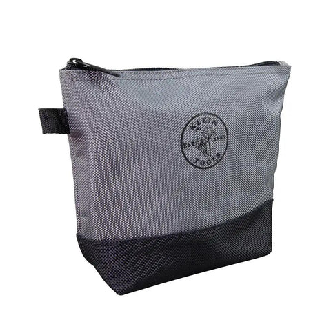 Gray utility tool bag from Utility Tool Bag Set With Stand Up Zipper Pouches Pro Grade Built Tough 1680D Ballistic Weave Reinforced Bottoms.