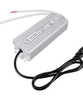 LED Power Brick 24V 120W IP67 Waterproof All Weather Outdoor Driver for LED Lighting Projects AC to DC Converter 90 to 265V AC Input to 24V DC 5A Transformer with 3 Prong Plug
