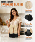 Commercial Electric Wine Glass Polisher And Glassware Dryer Machine 600 Rpm Motor in kitchen with shimmering glasses and cotton brushes.