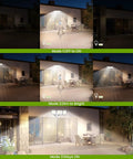 7500 Lumen Motion Sensor Outdoor Flood Light With 3 Adjustable Heads, 38W Hardwired LED Security Light, IP66 Waterproof installed