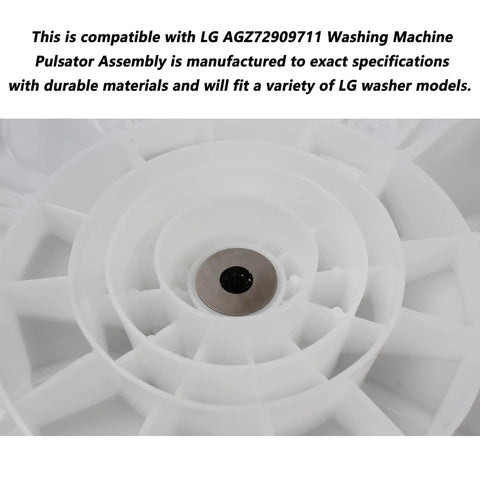 Chrome Wash Plate Pulsator Assembly For LG Kenmore Sears Top Load Washers AGZ72909702 03 06 11 13 Replacement Durable Part