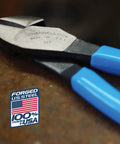 Diagonal Cutting Pliers 7 Inch Professional Side Cutters For Wire Cutting Made In USA With High Carbon Steel on rusted surface