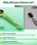 2 In 1 Digital Microscope Kit With Bug Catcher For Kids Portable Handheld 1080P HD Microscope, green handheld model with clear bug catcher