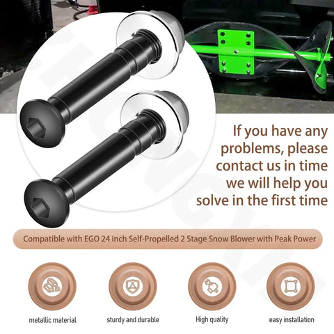 Hella Durable Shear Pin Kit For 24 And 28 Inch Two Stage Snowblower Replacement Parts Asp2400D Easy Peasy Swap Winter Tool Refresh Fits Ego Power Plus Specs Dead On