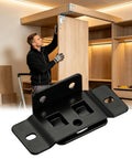 Sturdy 90 Degree Corner Bracket For Cabinets And Furniture Built Tough Metal Joint Brace 5x2.5x1.7cm installation on wardrobe