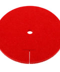 Red circular youth fencing hands guard protective pad for foil training, lightweight ergonomic design for boys and girls.
