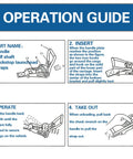 Operation guide for Beefy Heavy Duty Ratchet Tie Downs Straps With Double J Hook 2 Inch Wide By 13 Ft Long 10,000 Lbs Break Strength