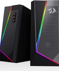 GS520 RGB Desktop Speakers 2.0 Channel PC Computer Stereo System With 6 LED Modes Crisp Clear Sound With Bass Boost