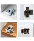 6 Pack Galvanized Double Ball Roller Cabinet Catch for Smooth Soft Close Quiet Slam Free Closet Cupboard in Antique Bronze Finish