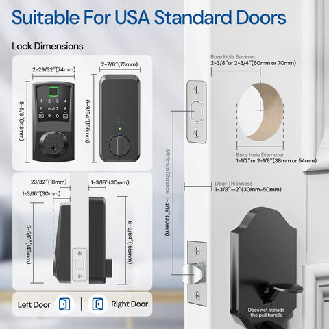 Next Level Keyless Smart Deadbolt Lock Delivering Zero Sweat Seven In One Access Setup For Heavy Duty Entry Doors Featuring App Control Fingerprint Scanner Alexa Voice Passcode And Backup Fob Support For Reliable Home Protection