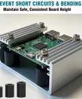 M6 Spacer Assortment Kit With Non Threaded Round Washers And Insulated ABS Plastic Standoffs on electronics board for stability