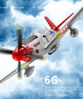 Beast 560mm Wingspan P51 Mustang RC Plane With Four Channel Control 3D And 6G Stunt Modes soaring in the sky