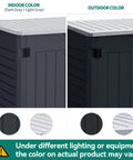 Outdoor Resin Storage Shed With Multi Opening Doors Easy Access Weatherproof Lockable 35 Cu Ft Capacity color comparison