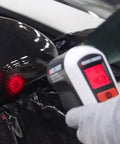 Pro Heat Gun For Auto Vinyl Wrapping With Precision Nozzle And 3M Toolkit Included 1200W Power Adjustable Temperature Dial in use