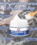 White Lithium Grease Go To Multi Purpose Lubricant With Built In Brush For Metal To Metal Hinges Gears Bearings And Chains Ideal For Automotive Marine And Industrial Use 3.5oz Long Lasting Protection And Smooth Operation with brush