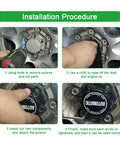 Installation guide for Automatic Mechanical Wheel Locking Hub With 28 Splines on Nissan truck wheel.