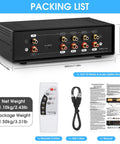 Packing list image of Dual VU Meter Microphone And Line Level Analog Sound Level Indicator, 4 Way Audio Switcher Box For Speaker Amplifier Preamp, Blue Version For Home Studio Setup, 280x122x80mm