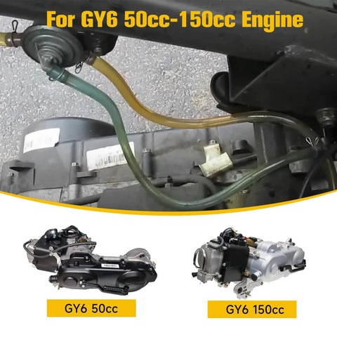 Installed GY6 Vacuum Fuel Pump Petcock 3 Port Replacement For 50cc 125cc 150cc Engines Must Have For Most Chinese Scooters