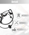 Rear Right ABS Speed Sensor For Mitsubishi Outlander 2002 2012 And Lancer 2007 2010 OE 4670A158 4670A584, shown with connector and metal seal