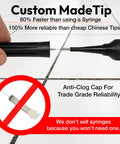Image showing Extra Strength Floor And Tile Adhesive for Loose Or Hollow Tiles and Squeaky Wood Floors with custom tip and anti-clog cap.