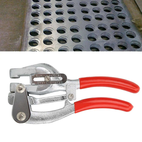 Heavy Duty Hand Held Power Punch Kit Pro Grade Metal Hole Punch Tool with 16 Piece Accessories for punching sheet metal.