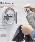 Pitch Bath And Shower Trim Kit With Chrome Finish, Single Function Showerhead, Diverter Bath Spout Being Cleaned