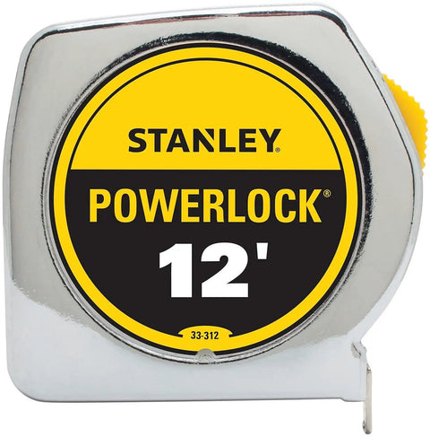 Heavy Duty Silver Tape Measure With Durable Metal Case And Long Lasting Mylar Blade Twelve Feet By Three Quarter Inch Pro Grade