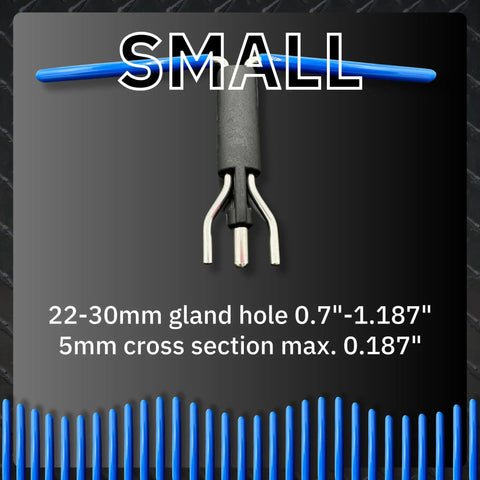 Six Piece Seal Twistor Tool Set With Two Sided Seal Pick And Surface Mount Handle, small size tool for hydraulic seals.