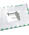 Kick Your Shipping Game With Smooth Operator Laser Compatible Labels Featuring Sure Feed Tech For Zero Jamming Hassles 3.5 X 5 Inches white envelope with mailing label.