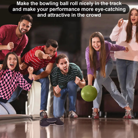 Group excitedly watching a woman bowl with Six Piece Bowling Sanding Pads Set 2000 Grit For Bowling Balls, Resurfacing And Polishing Kit Visible