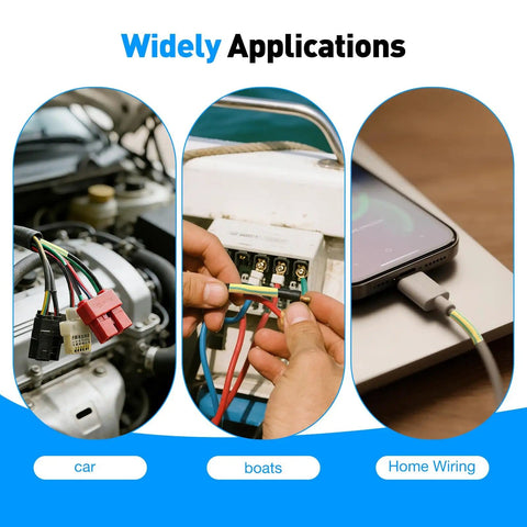 2:1 Heat Shrink Tubing Kit Used in Auto, Marine, and Home Wiring Projects